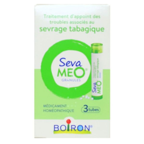 Boiron granules homéopathiques SevaMEO sevrage tabagique (3 tubes)