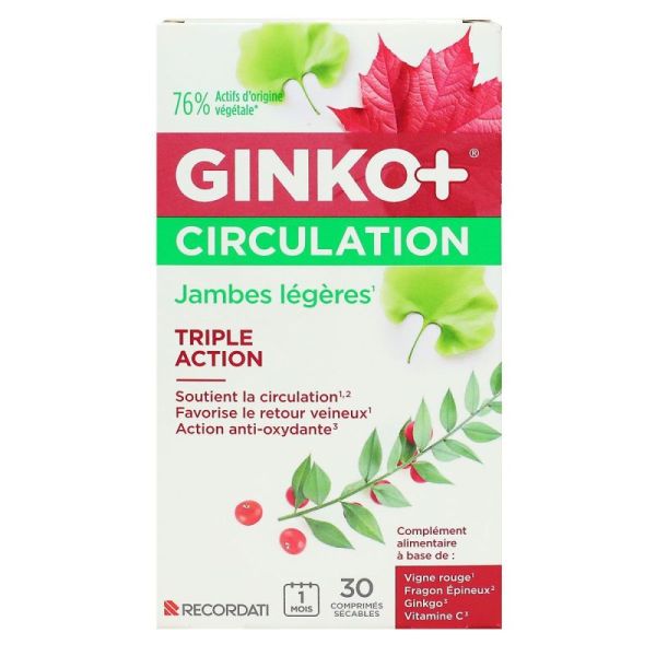 Ginko+ Circulation 3xAction 30 cpr