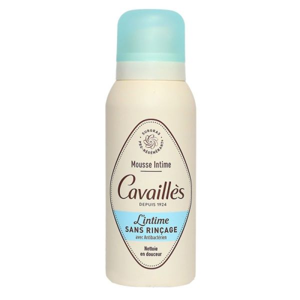 Cavailles mousse intime sans rinçage ANTIBACTERIEN 100ml