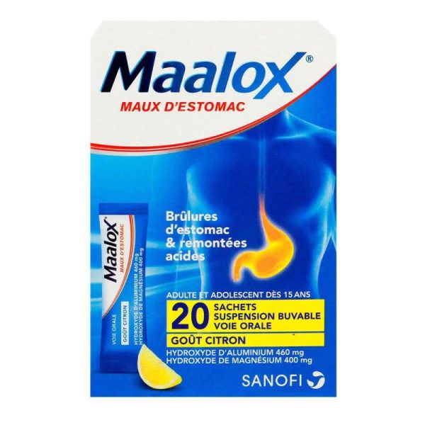 Maalox Maux Daposestomac Sachet 20