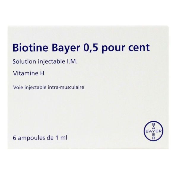 Biotine Bayer 0,5 Amp Im 1Ml 6