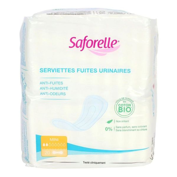 Saforelle Serviet Fuites Urin Mini 20