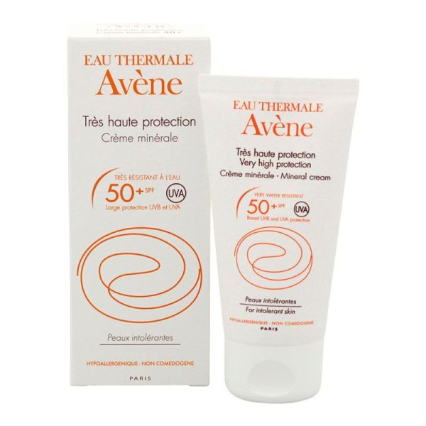 Eau Thermale Avène - Solaire - Très haute protection Crème minérale SPF 50+