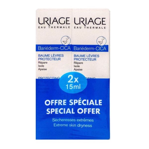 Uriage Bariederm Cica Levres 2 X 15 Ml