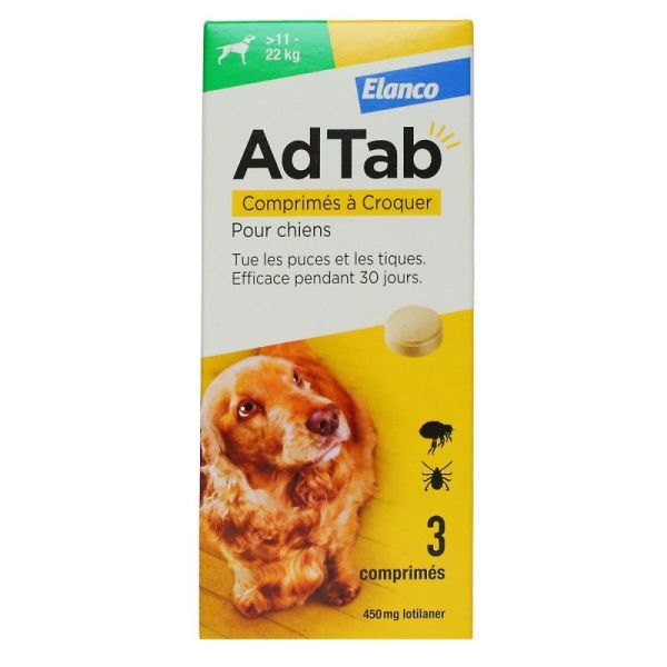 Adtab 450Mg Chiens 11-22Kg Cpr3