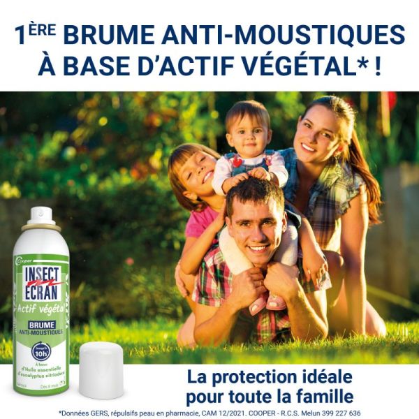 Actif végétal brume anti-moustiques 10h 100ml