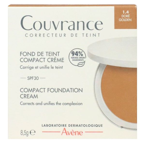 Avène fond de teint compact crème SPF 30 teinte 1.4 doré (8.5 g)