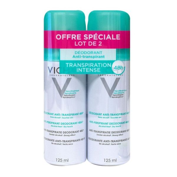 Vichy Lot Deod Aerosol 125Ml X2