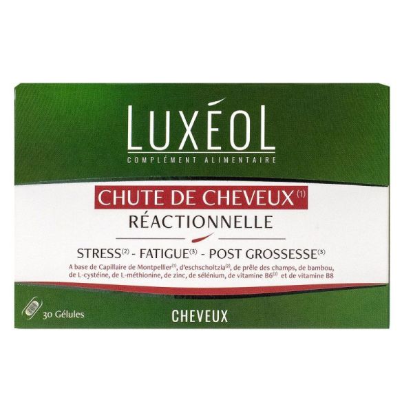 Luxeol Chute Cheveux Reactionnelle 30Gelu