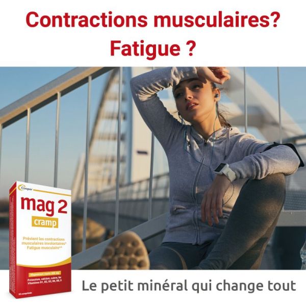 Cramp fatigue musculaire magnésium marin 30 comprimés