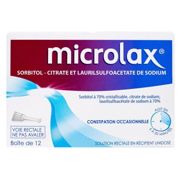 Microlax Gel Rectal Unidose 12