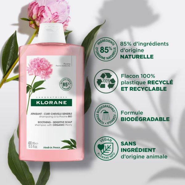 Klorane Sha Pivoine Bio 400Ml