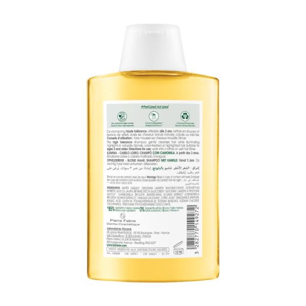 Klorane Shp A La Camomille Bio 200Ml