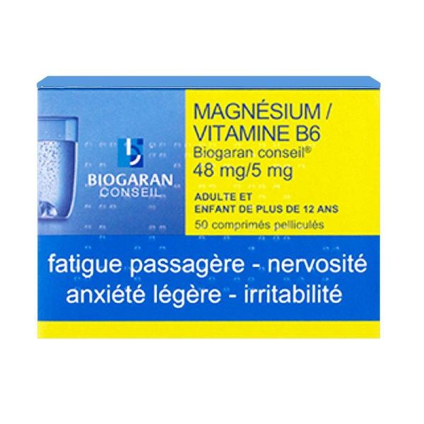 Magnesium/B6 48Mg/5Mg Biog C Cpr50