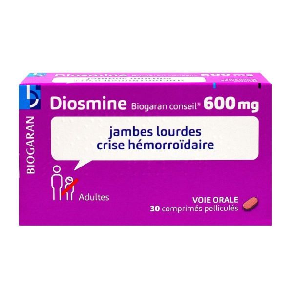 Diosmine 600Mg Biog Cons Cpr 30