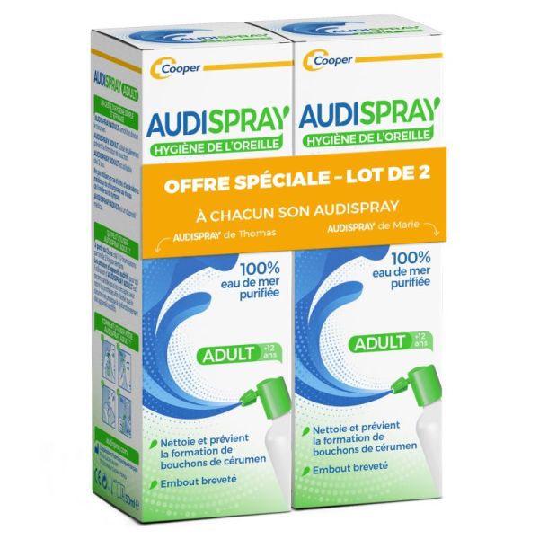 Audispray Adult Fr Lot 2 2X50Ml