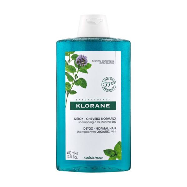 Klorane Shp Detox Menthe Bio 400Ml