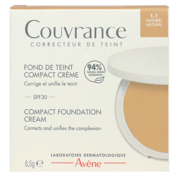 Avène fond de teint compact crème naturel 1.1 (8,5 g)