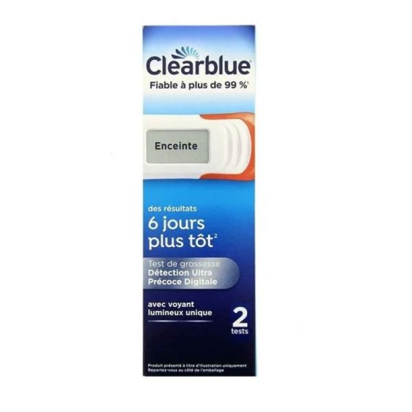 Clearblue Test Grossesse Ultra Précoce 6j av x2