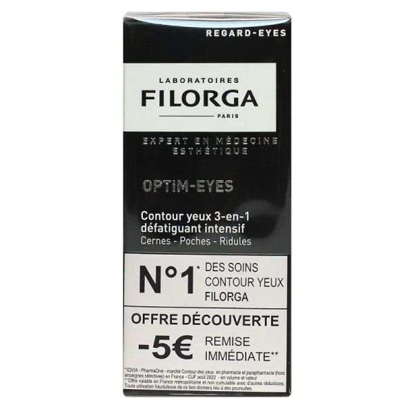 Optim-eyes contour yeux 3en1 défatigant intensif 15ml