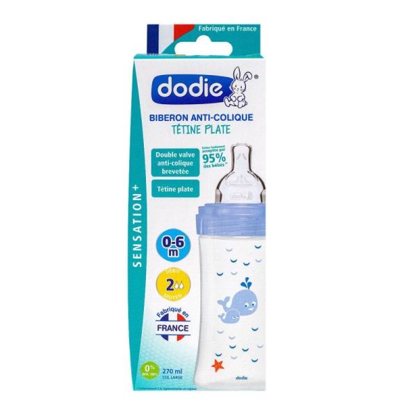 Dodie Bib Sens Ac 270Ml Mer 0-6M Deb2