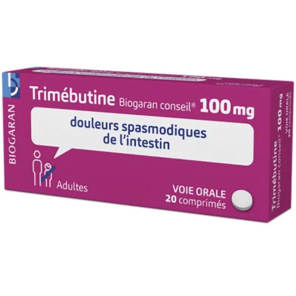 Biogaran Trimebutine 100 mg – 20 Comprimés | Confort Digestif