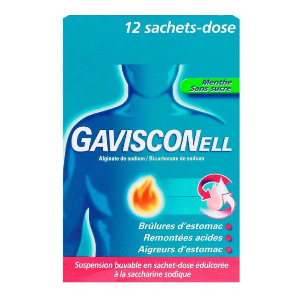 Gavisconell Menthe Sachet 10Ml 12