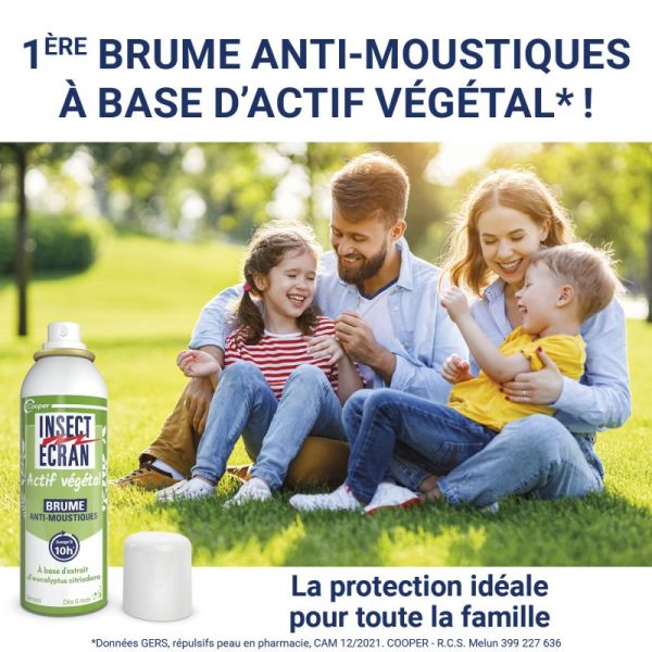 Actif végétal brume anti-moustiques 10h 100ml