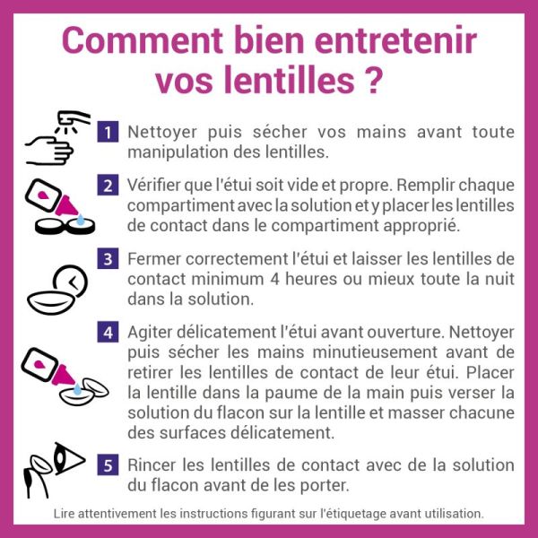 Dacryo entretien des lentilles 6en1