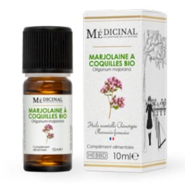 Medicinal huile essentielle de marjolaine à coquille bio (10 ml)