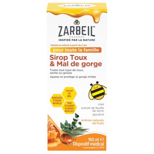 Zarbeil Sirop Toux&Mal de gorge 120ml