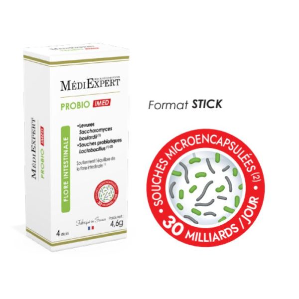 Mediexpert complément probiotique pour flore intestinale (4 sticks)