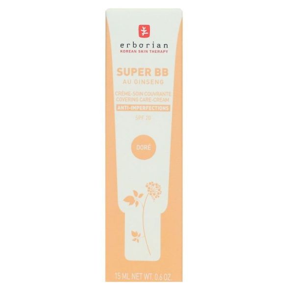 Super BB ginseng crème soin couvrant anti-imperfections SPF20 teinte dorée 15ml