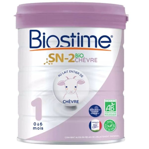 Biostime lait Chèvre bio 1er âge 0-6 mois 800g