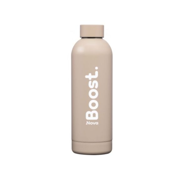 Novaboost Gourde Thermo Inox BEIGE 500Ml