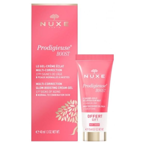 Nuxe Prodigieuse Boost Gel cr + baume nuit offert