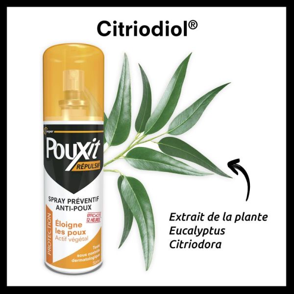 Pouxit Repul Lot Anti-Poux Spr75Ml