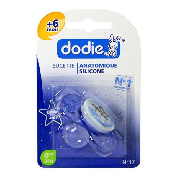 DODIE Sucette anatomique NUIT - +6 mois - SATURNE/LUNE - A17