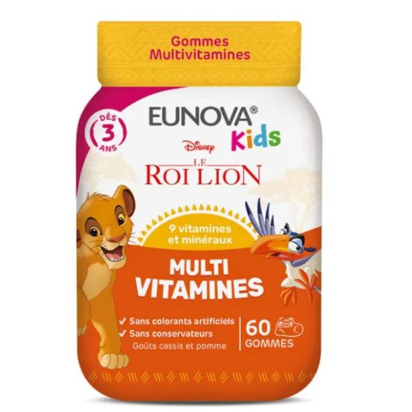 Eunova Kids Multi-Vitamines ''Le Roi Lion" 60 gummies