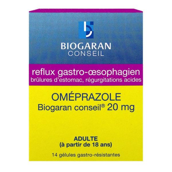 Omeprazole 20Mg Biog Cons Gel 14