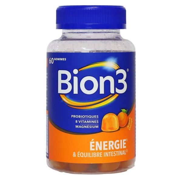 Energie et équilibre intestinal orange 60 gommes